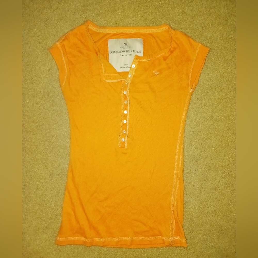 Abercrombie & Fitch Orange Women's Top